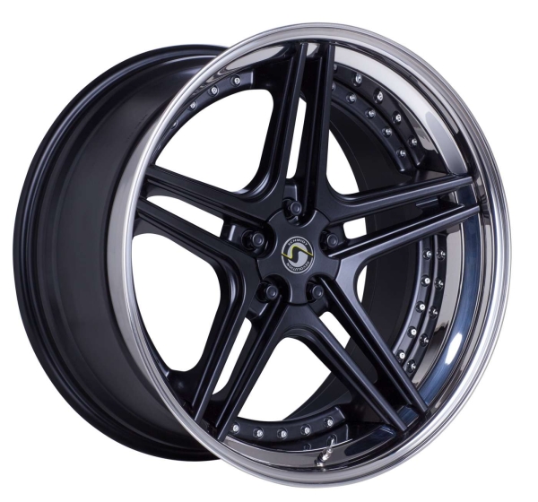 Corvette FS-Line Satinschwarz H 20x11,5 V 19x10 5x4,75